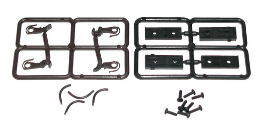 1030 Scale Size Accumate Couplers with Draft Gear 12-Pair