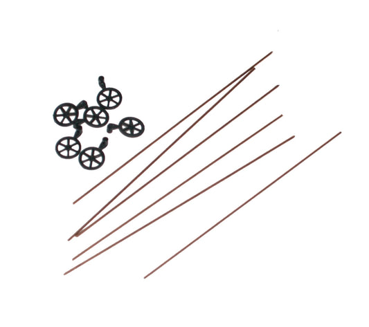 171 Brake Staff and Brake Wheel for Wood Boxcars (6)