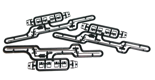 180 Stirrup & Brake Rod Set Black (3)