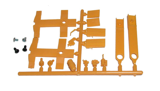 188 Bolster & Detail Set for 89' Flat Cars & Auto Racks (Yellow)