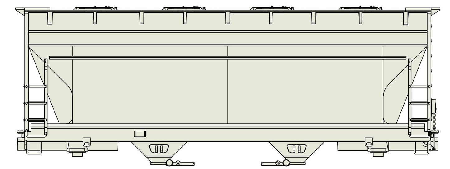 Decal Renumber Sets for 2200 Series 2-Bay ACF Hoppers