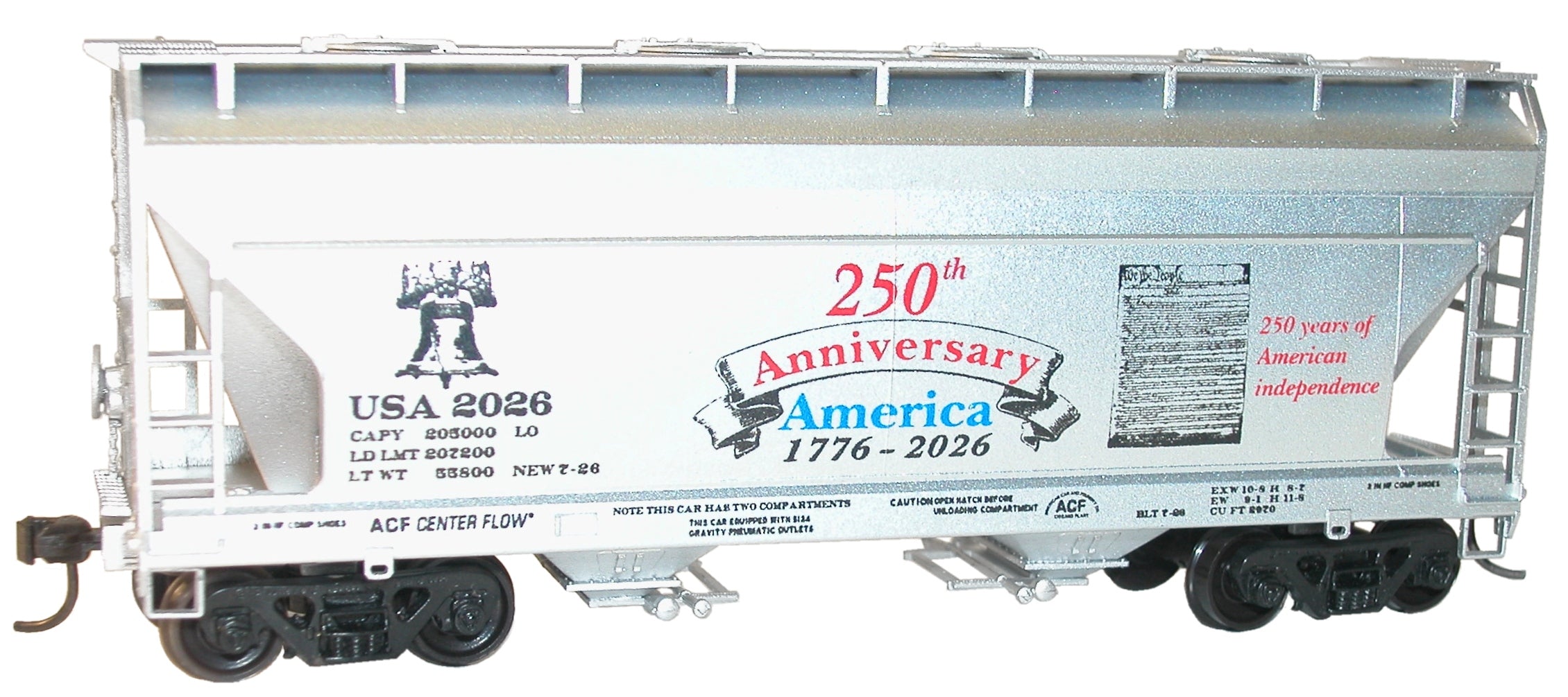 22026 America 250th Anniversary Car 1776-2026 – Accurail Inc