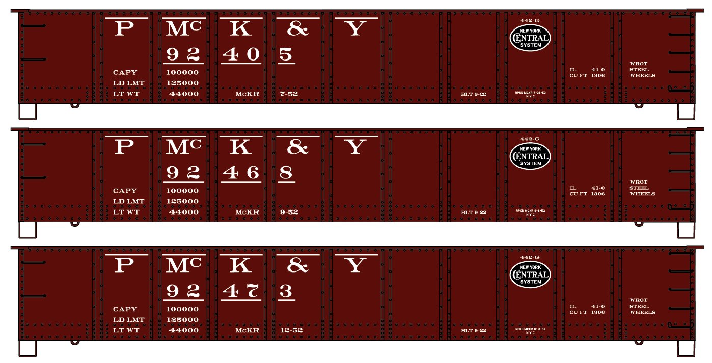 37784 Pittsburgh McKeesport & Youghiogheny 3-Car Set