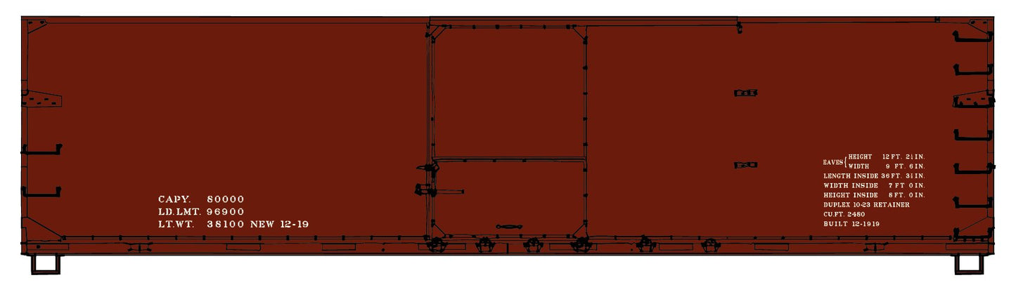 4697 Data Only - Oxide (1919 As-Built Lettering)