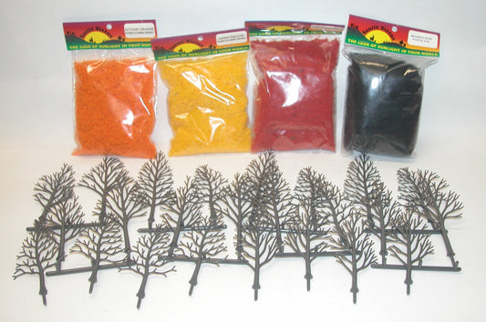 6302 Tall Deciduous Tree Kit Autumn Colors (24 Medium Trees)