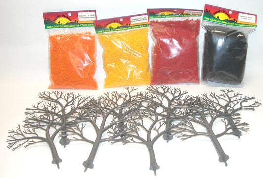 6403 Broad Deciduous Tree Kit Autumn Colors (8 Large Trees)