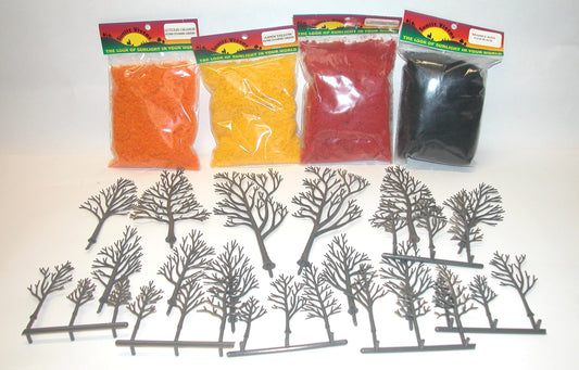 6604 Tall Deciduous Tree Kit Autumn Variety Pack