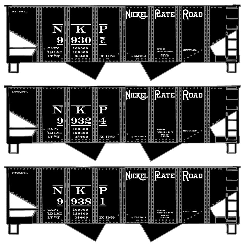 8118 Nickel Plate 3-Car Set