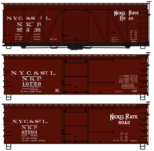 8140 Nickel Plate 3-Car Set