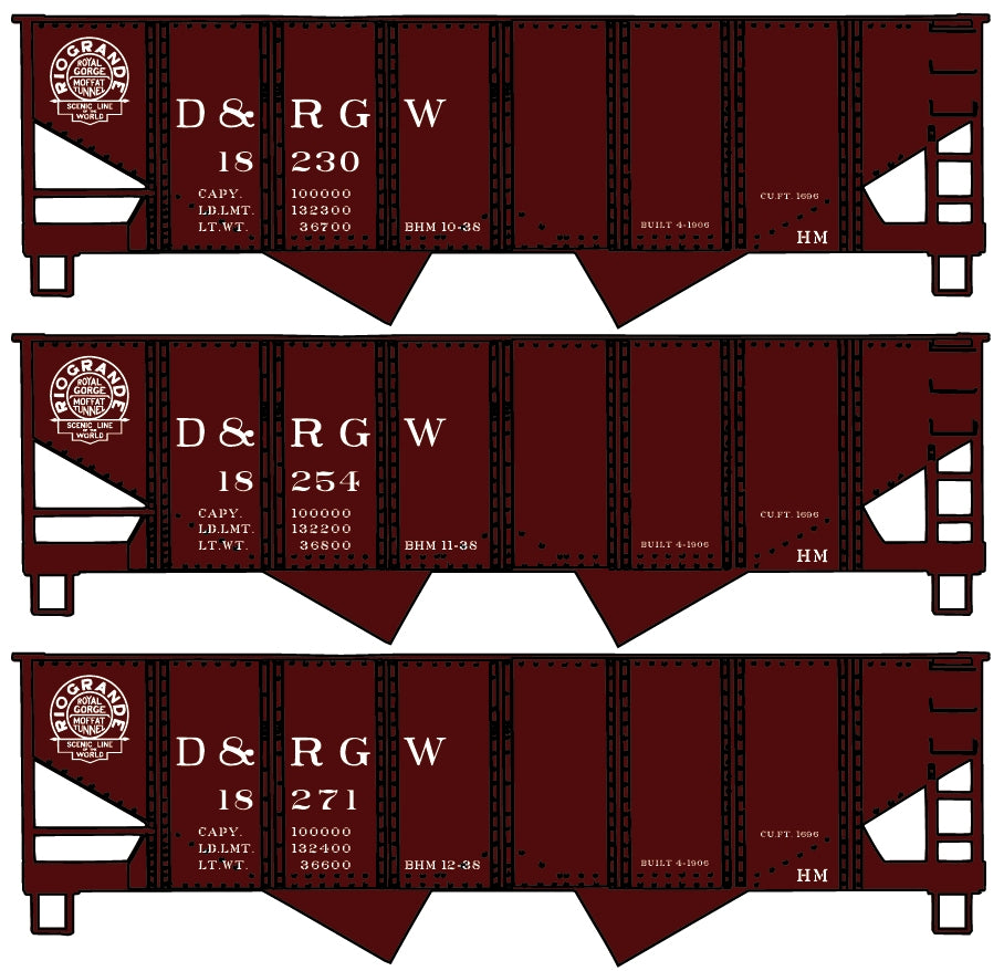 8142 Denver & Rio Grande Western 3-Car Set