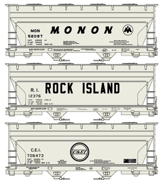 8151 2-Bay ACF Hopper 3-Car Set
