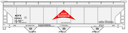 81761 Dow Badische 3-Bay ACF Covered Hopper