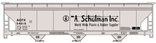 81763 A. Schulman Inc 3-Bay ACF Covered Hopper