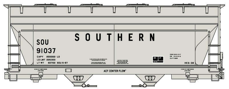 81871 Norfolk Southern 2-Bay ACF Hopper (Coming Soon)