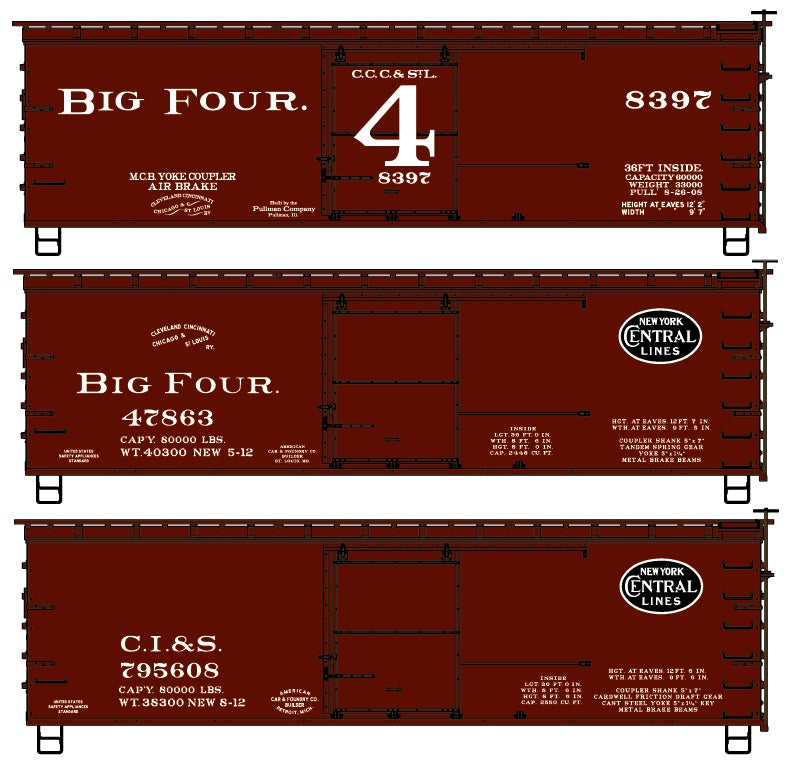 8189 CCC&StL & NYC Subsidiary 3-Car Set (Coming Soon)