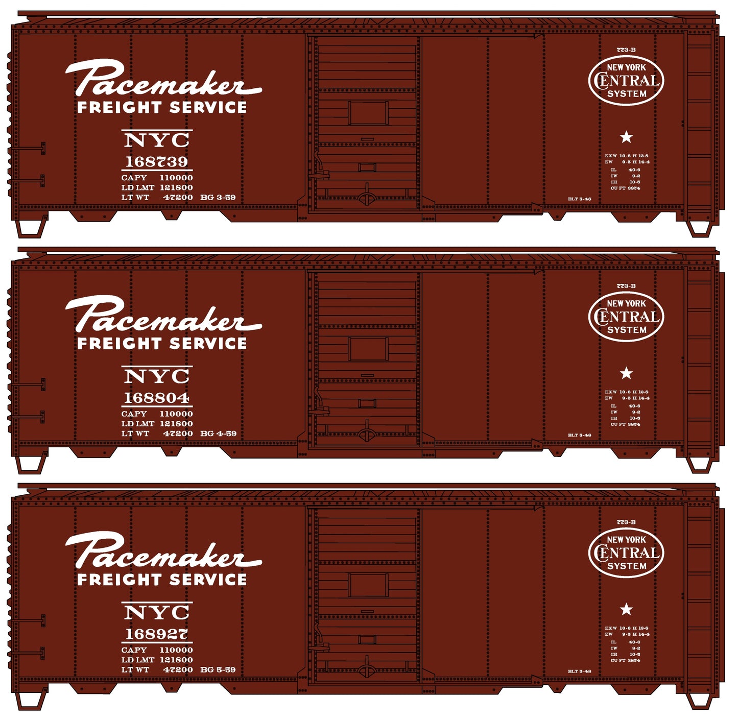 8191 New York Central Pacemaker 3-Car Set (Coming Soon)