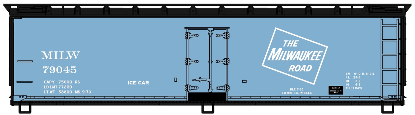 Trainfest Special Run Milwaukee Road Wood Reefer