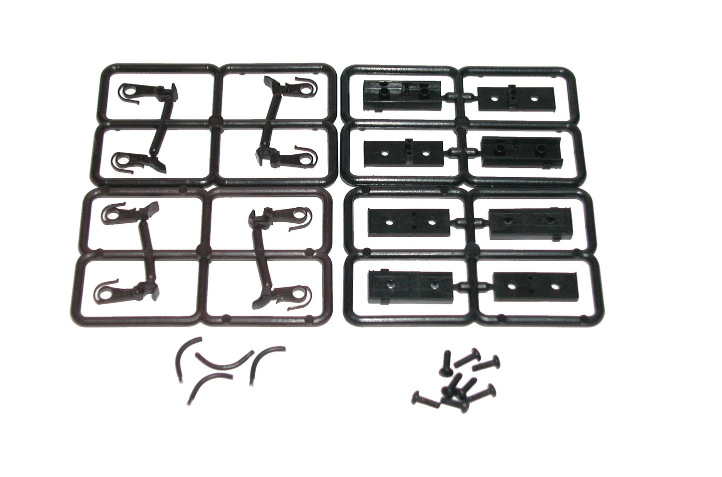 1020 Scale Size Accumate Couplers with Draft Gear 2-Pair