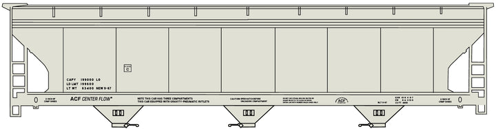 2000 Series 3-Bay ACF Hopper – Accurail Inc