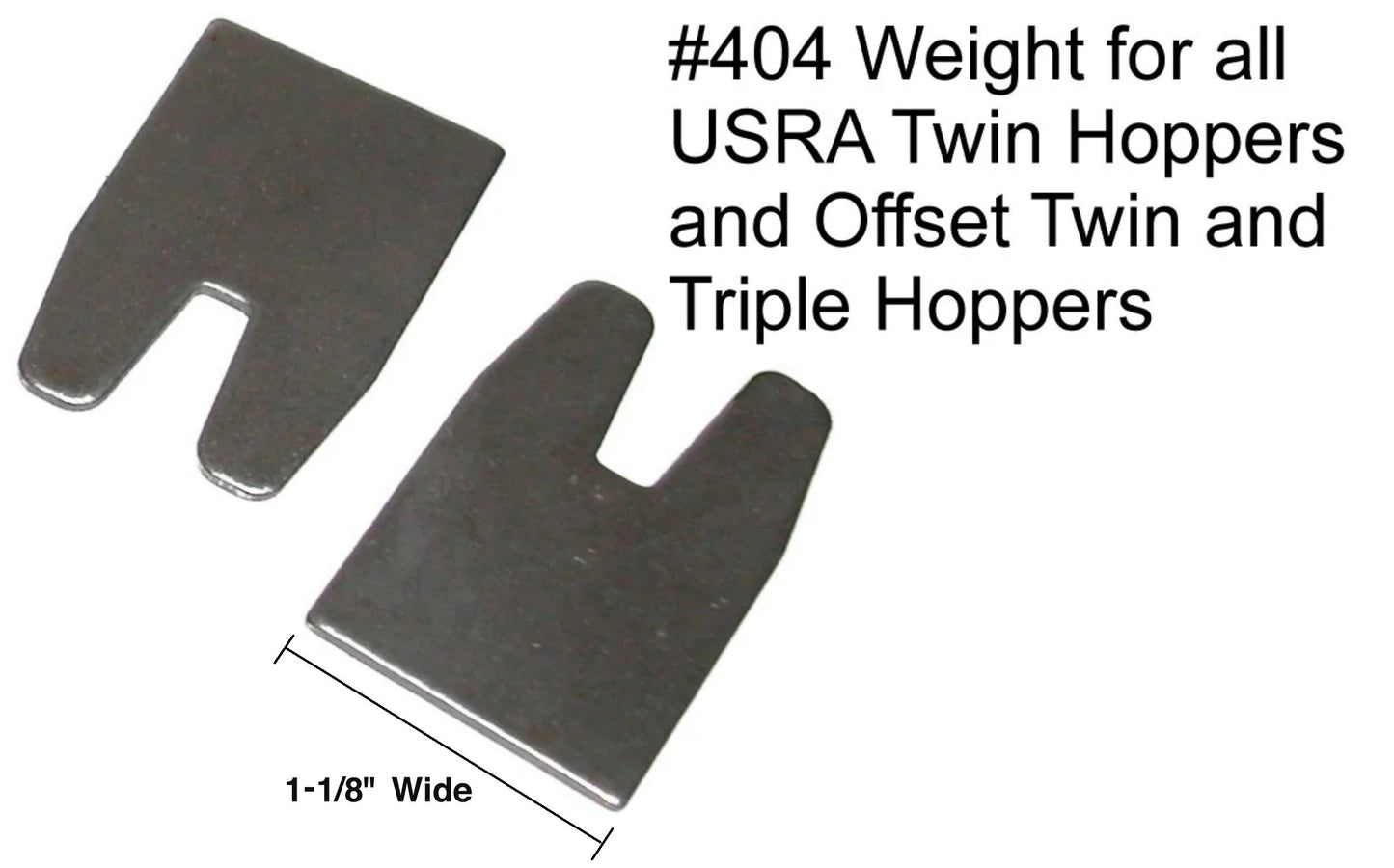 404 Weight for USRA and Offset Hoppers