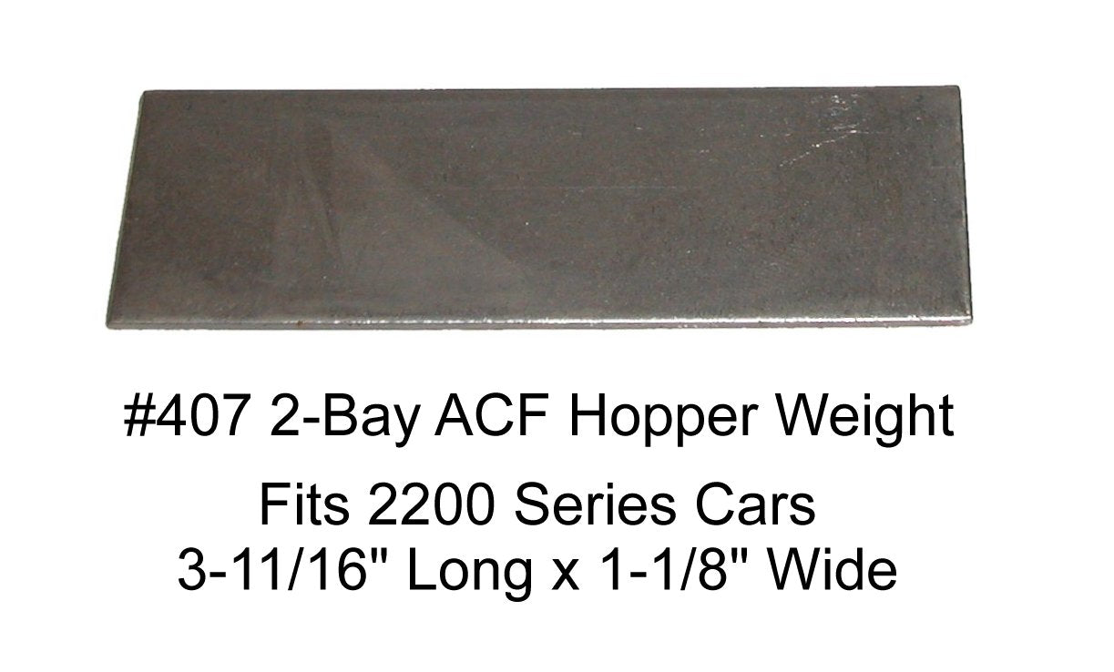 407 2-Bay ACF Hopper Weight