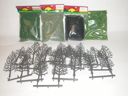 6002 Tall Deciduous Tree Kit (24 Medium Trees)