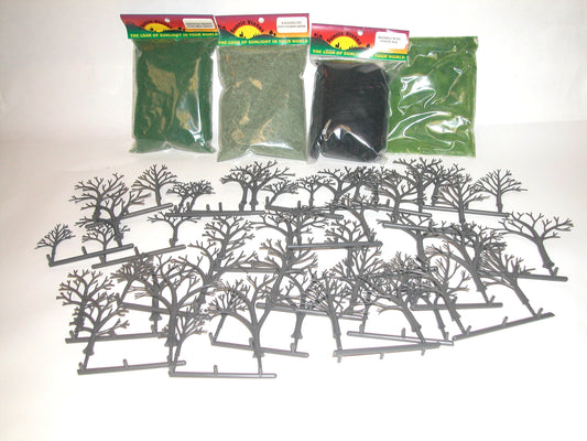 6101 Broad Deciduous Tree Kit (32 Small Trees)