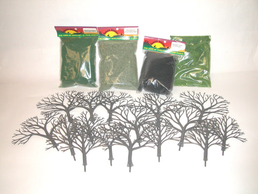 6102 Broad Deciduous Tree Kit (16 Medium Trees)