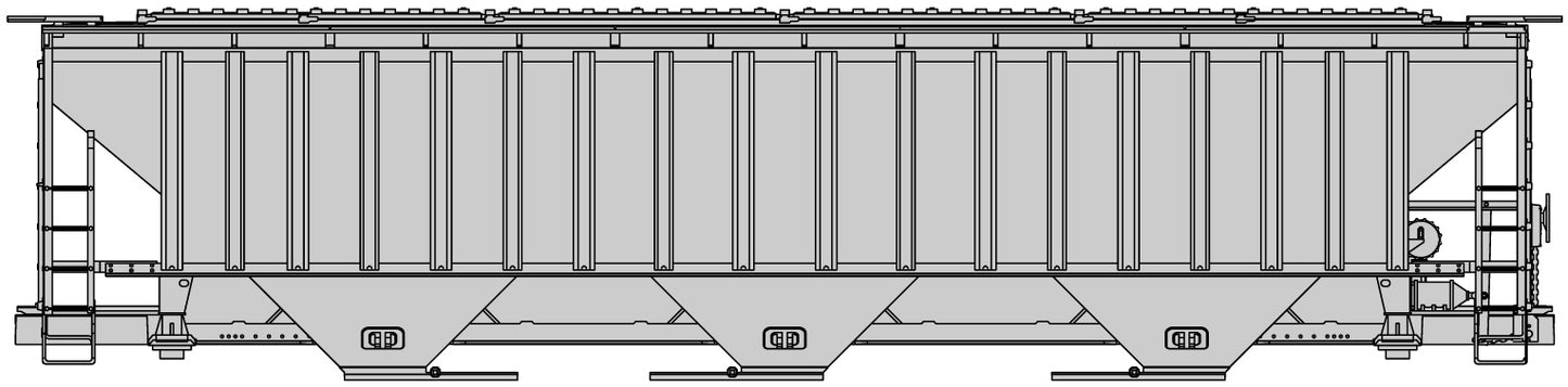 Decal Renumber Sets for 6500 Series Pullman Standard Covered Hoppers