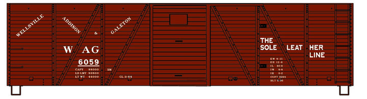 7100 Series 6-Panel Wood Boxcar with Metal Doors and Metal Ends ...