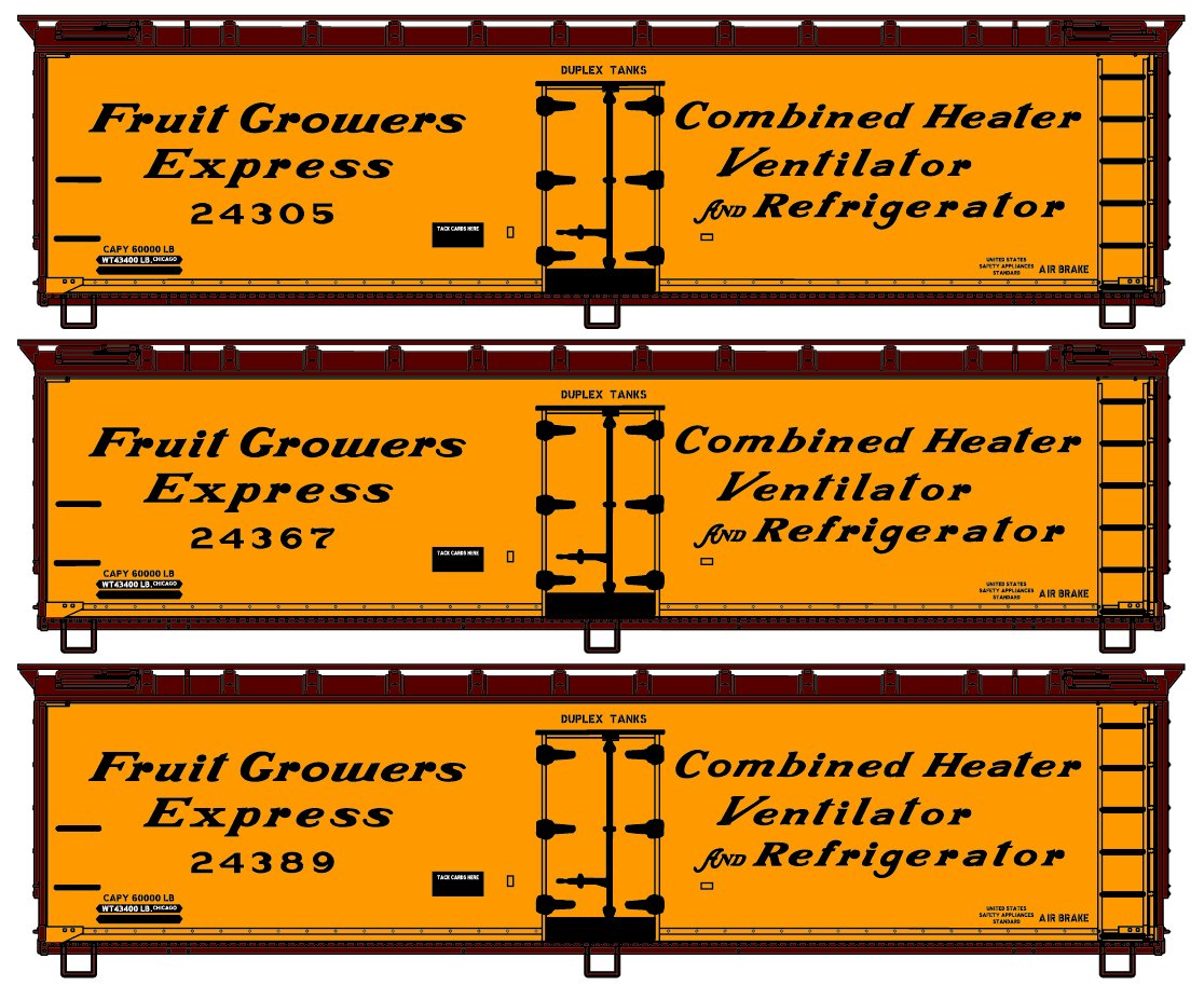 8161 Fruit Growers Express 3-Car Set