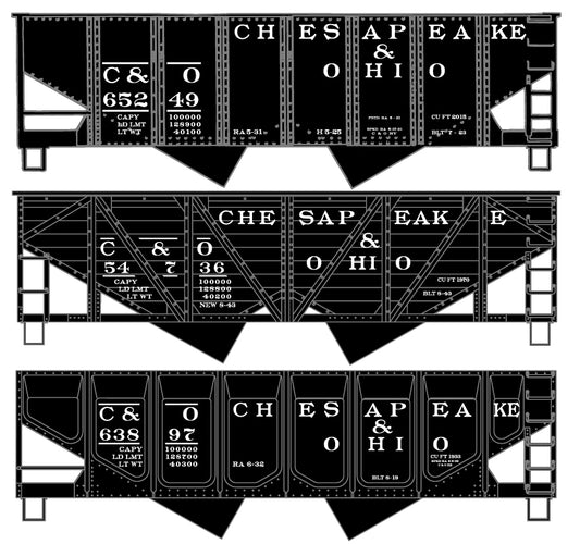 8186 C&O Twin Hopper 3-Car Set (Coming Soon)
