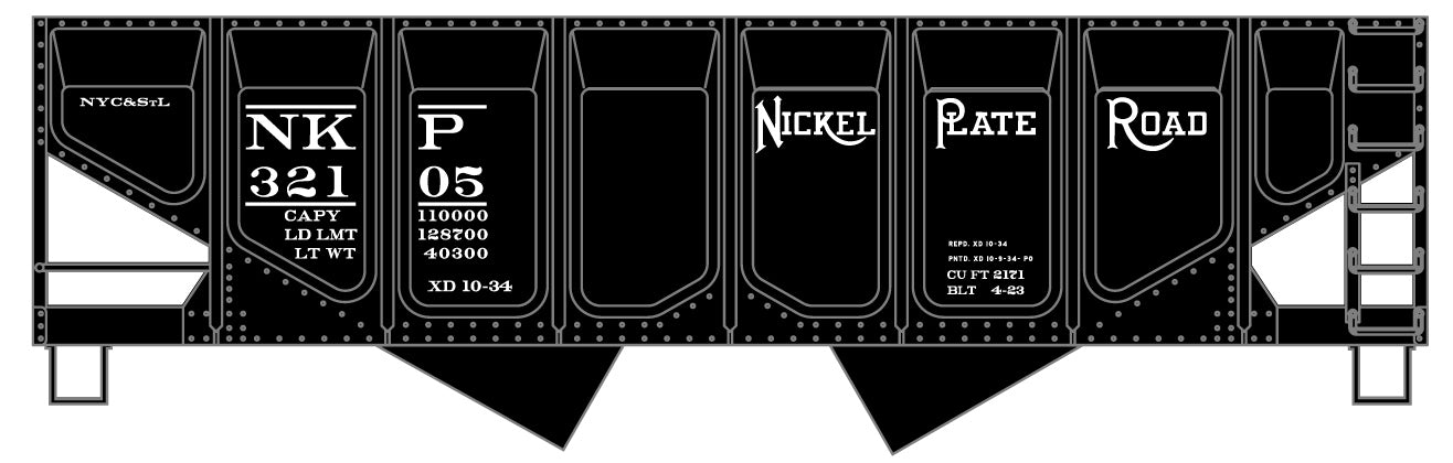 Nickel Plate Panel-Side Twin Hopper