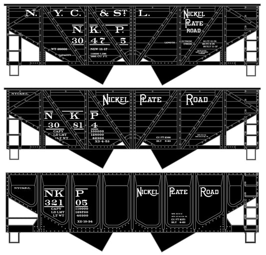 8195 Nickel Plate 3-Car Set