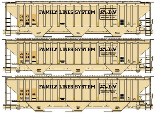 8197 CSXT Family Lines SCL/L&N 3-Car Set (Coming Soon)