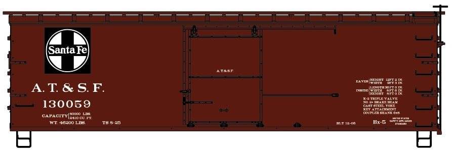 81981 Santa Fe 36' Wood Boxcar (Coming Soon)