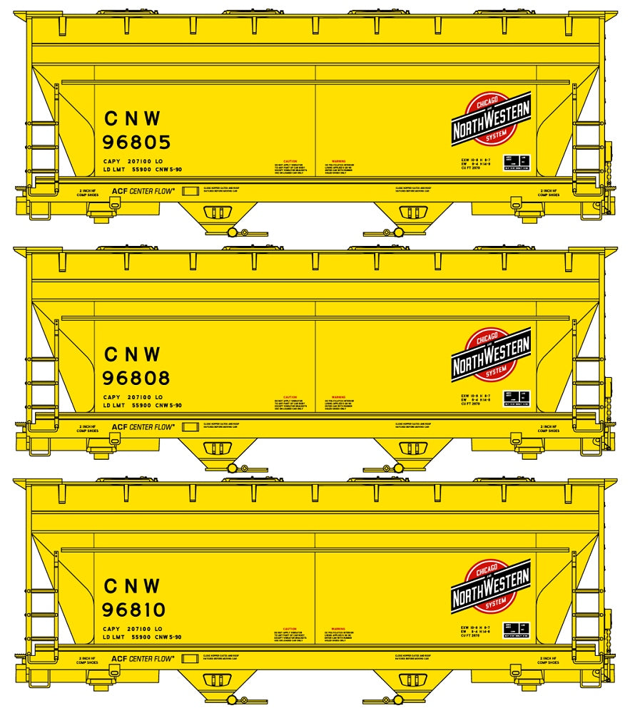 Chicago & North Western 3-Car Set