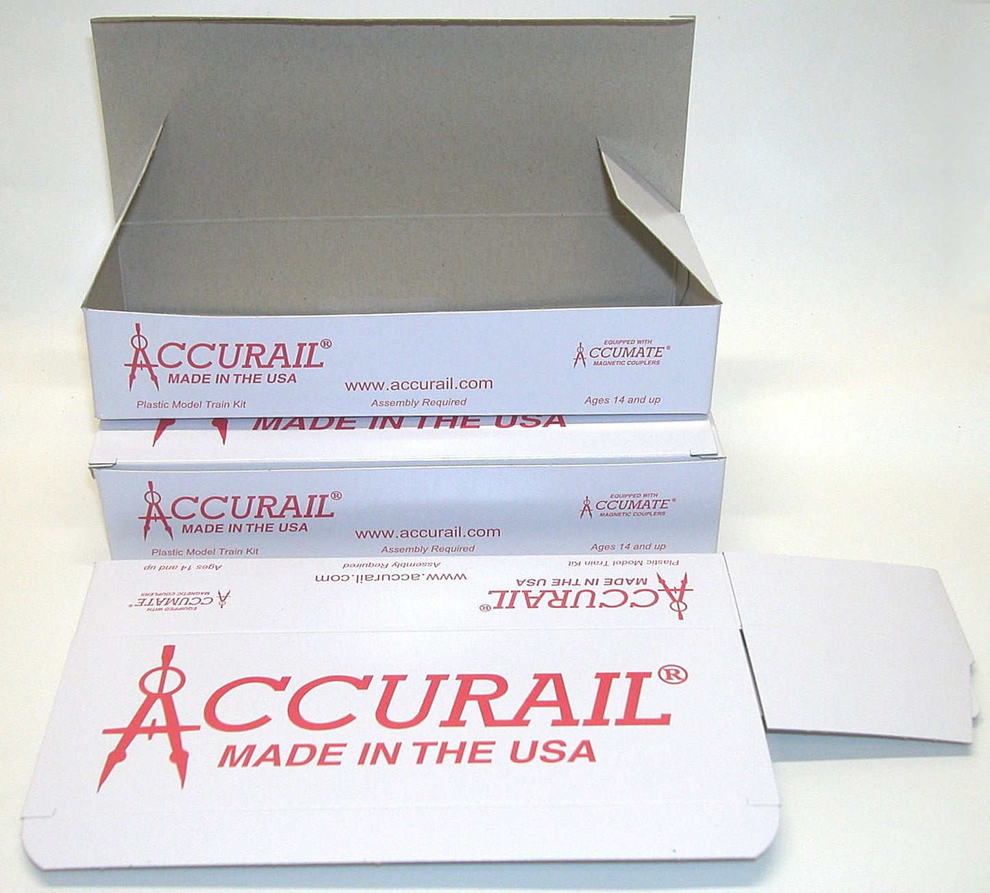 501 Accurail Kit Boxes (3) Standard Size