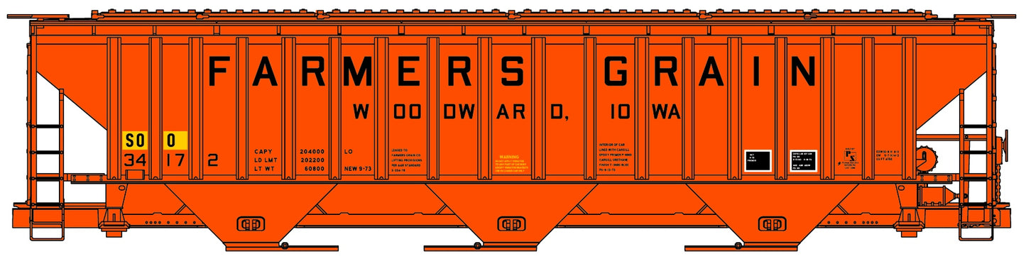 Trainfest Special Run Soo Line 34172 Ex-Farmers Grain